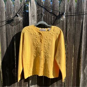 Hand embroidered cardigan